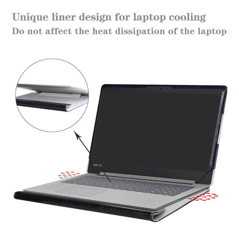 Alapmk غطاء واقي من Alapmk لجهاز Lenovo Ideapad 320s 15 320s-15ikb و 16 بوصة Lenovo ThinkPad P16s/ThinkPad T16/ThinkPad T16 الجيل الثاني 15.6 بوصة [لا يناسب Ideapad 320 15.6/ThinkPad P16]، أسود - Image 4
